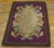 American 1890s Purple Medallion Floral Handmade Folk Art Antique American Hooked Rug For Sale - Image 3 of 10