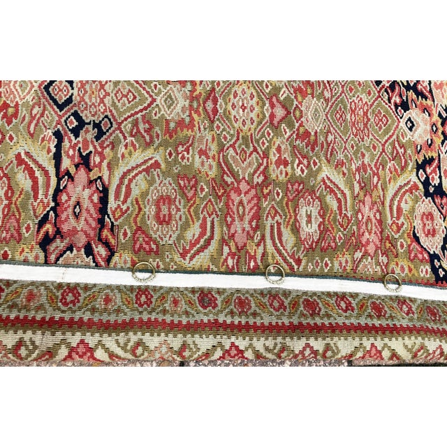 Textile Antique Persian Senneh Kilim, Flat Weave For Sale - Image 7 of 10