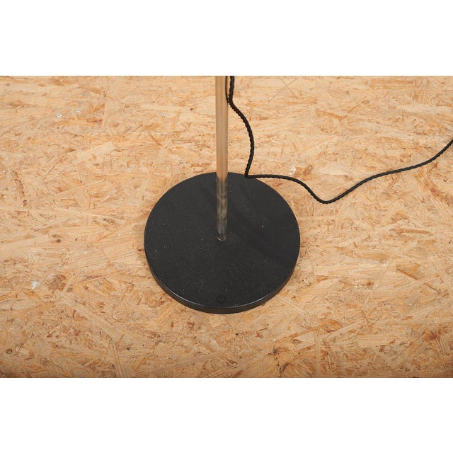 Metal Type K Floor Lamp in Black Cast Metal Base and Lacquered Sheet Metal Shade with Rotary Switch by Christian Dell for Belmag, 1932 For Sale - Image 7 of 13