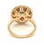 Mid 20th Century Mid 20th Century Diamonds 14k Yellow Gold Fancy Round Floral Ring - Size 4.5 For Sale - Image 5 of 6