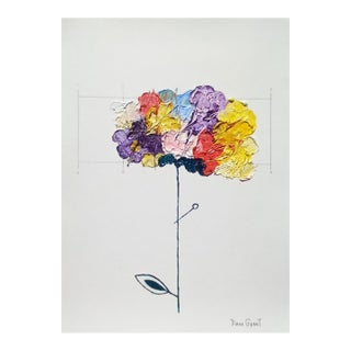 Organic Modern Original Floral Painting by Diane Grant / Botanical / Herbarium, Unframed For Sale