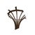 Dining table or central table with a dramatic etched glass on a pedestal in the style of "Aslo" table by Ironies,...