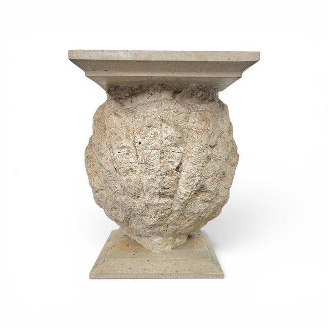 Shell-Shaped Console or Table Base with Glass Top by Magnussen Ponte For Sale - Image 12 of 16