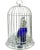 Details: -Set comes with 1 silver-plated birdcage, 8 clear shot glasses, and 1 cobalt blue cockatoo glass decanter/claret...