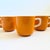 Mikasa Mid Century Mikasa Pastelle Orange and White Mugs - Set of 7 For Sale - Image 4 of 10