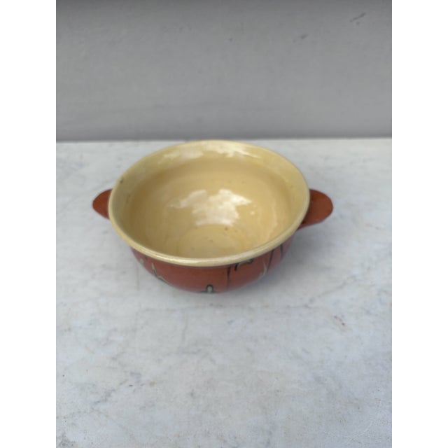 French Country 19th Century Rustic French Pottery Bowl Savoie For Sale - Image 3 of 5