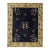 Exceptional Navy Blue Background and Light-Yellow Border With Floral Design Antique Chinese Rug For Sale