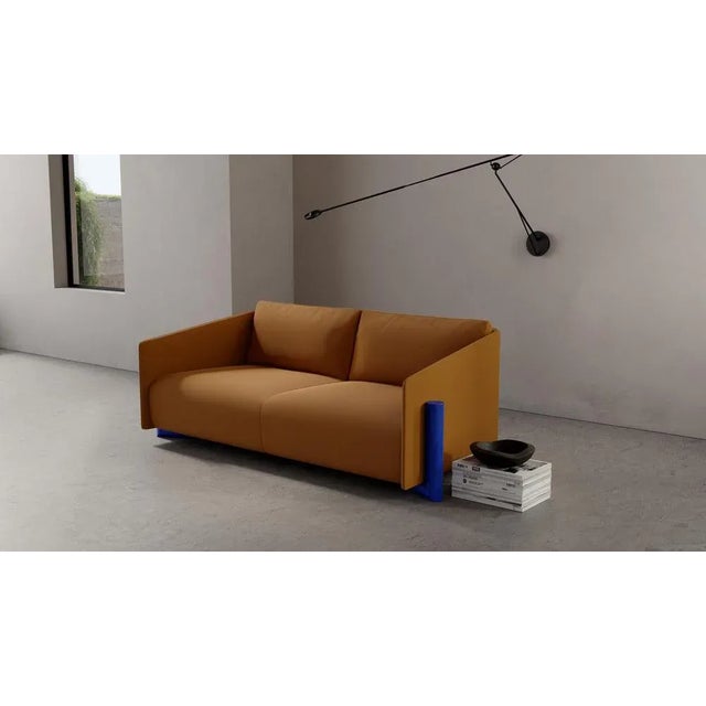 Not Yet Made - Made To Order Mustard Timber 3-Seater Sofa by Kann Design For Sale - Image 5 of 6