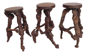 Vintage Bar Stools from Vines, 1960s, Set of 3