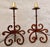 Vintage Rustic Wrought Iron Spanish Revival Style Candle Holders Converted to Table Lamps, Circa 1980s- A Pair For Sale - Image 12 of 12