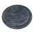 1970s Black Round Marble Serving Cheese Platter For Sale