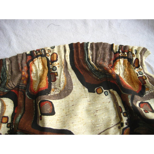 Pair of French Mid-Century Modern 1970 Pair of Curtains -Drapes For Sale - Image 10 of 13