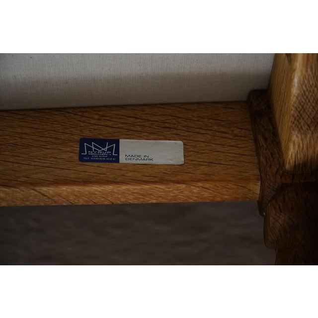 Razorblade Dining Chairs in Oak and Mohair by Henning Kjærnulf, 1960s, Set of 12 For Sale - Image 16 of 18