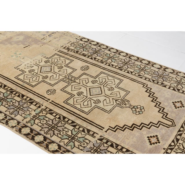 1960s Earthy Tones Handwoven Rug For Sale - Image 6 of 10