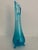 Vintage MCM LE Smith 12” Peacock Blue Hobnail Glass 3-toed Footed Swung Vase. A gorgeous cyan blue swung glass vase by LE...