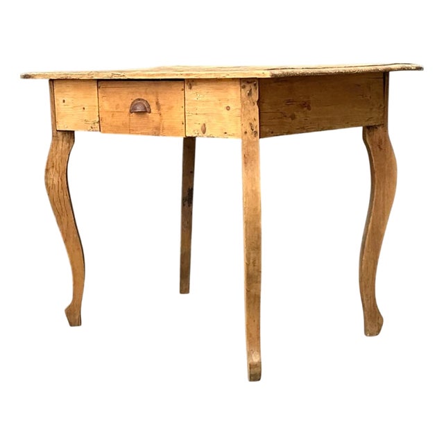Vintage Rustic Wood Writing Desk For Sale
