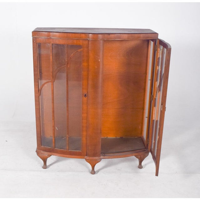 Portuguese Double-Door Showcase Cabinet, 1890s For Sale - Image 6 of 7