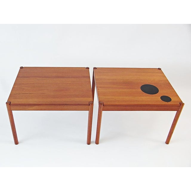 Side Tables in Teak by Magnus Olessen for Durup, 1960s, Set of 2, in Very Good conditions. Designed 1960 to 1969 This...