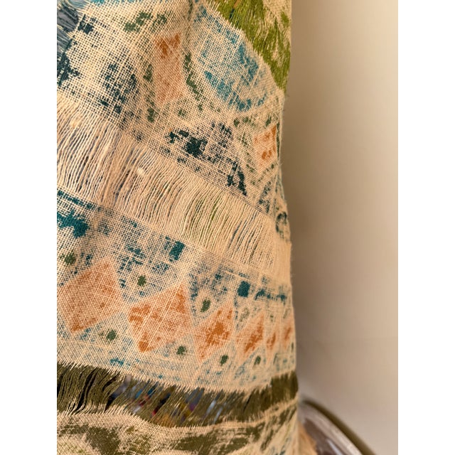Mid-Century Modern 1970s Modernist Boho Textile Panel With Geometric Tribal Motifs For Sale - Image 3 of 3