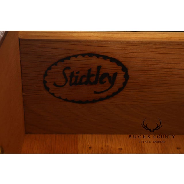 Stickley Georgian Style Banded Mahogany Tall Chest For Sale - Image 15 of 18