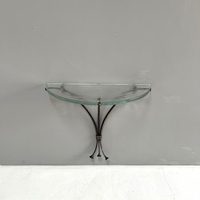 Forged Bronze Console in the style of Lothar Klute, 1980s For Sale - Image 8 of 10