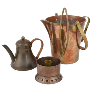Vintage Copper Set by Harald Buchrucker, Germany, 1950s, Set of 3