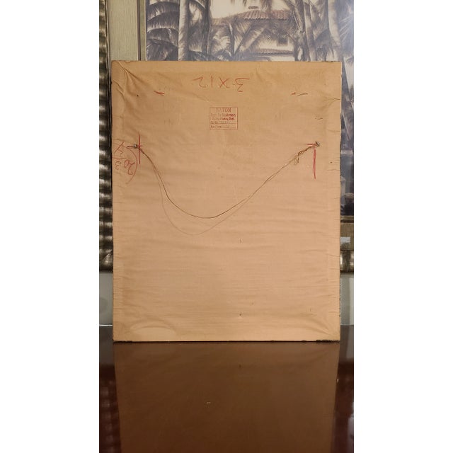 Burgundy 1970s Needlepoint: 17th Century Young Gentleman in Repose, Framed For Sale - Image 8 of 12