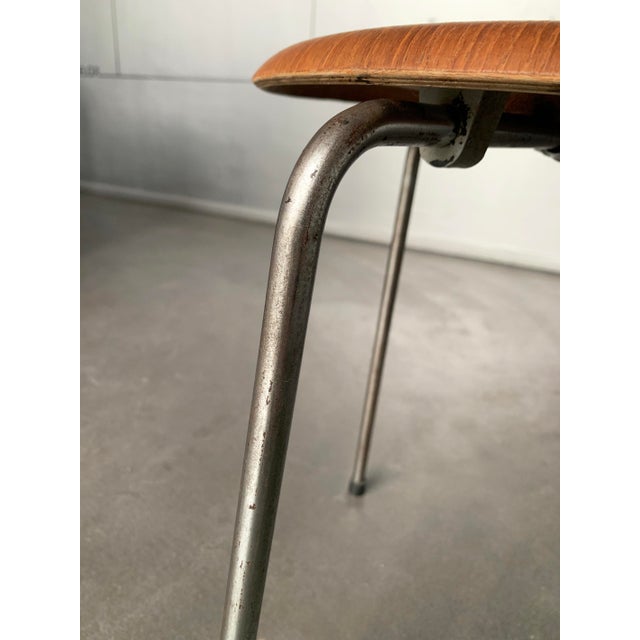 Dot Stool 3170 in Teak by Arne Jacobsen for Fritz Hansen