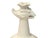 Vintage Off White Bird Head Mouth Ceramic Art Vase For Sale - Image 4 of 9