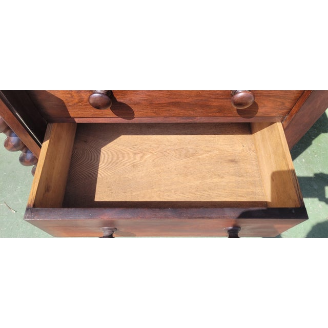19th Century Victorian Barley Twist Davenport Desk For Sale In Philadelphia - Image 6 of 17
