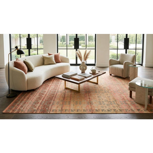 Add a touch of historical charm and modern elegance to your space with this Apadana's Khotan-style area rug. Inspired by...