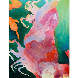 “Prawn” 16x20. Original Abstract Painting on Canvas. This Piece Will Be in My Solo Show in the Libra Gallery Space at Crooked Tree Arts Center. For Sale