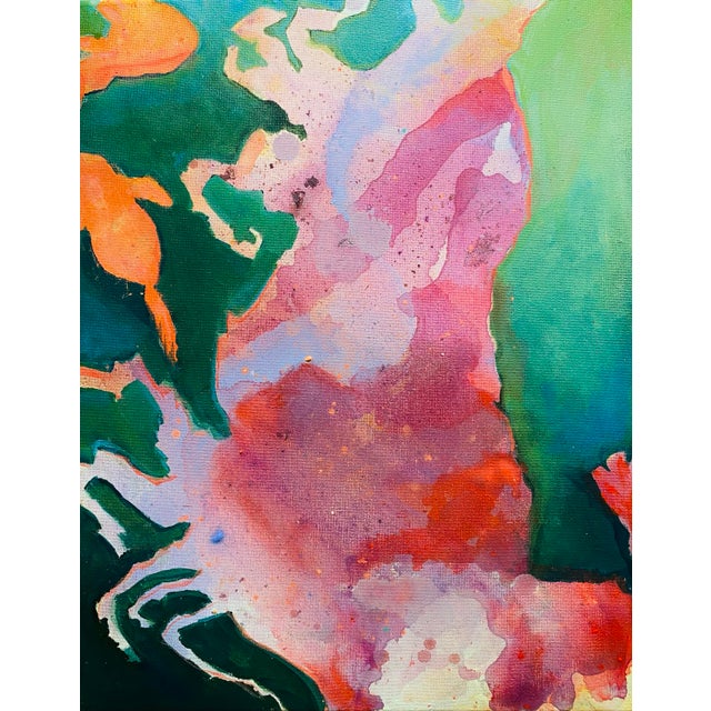 “Prawn” 16x20. Original Abstract Painting on Canvas. This Piece Will Be in My Solo Show in the Libra Gallery Space at Crooked Tree Arts Center. For Sale