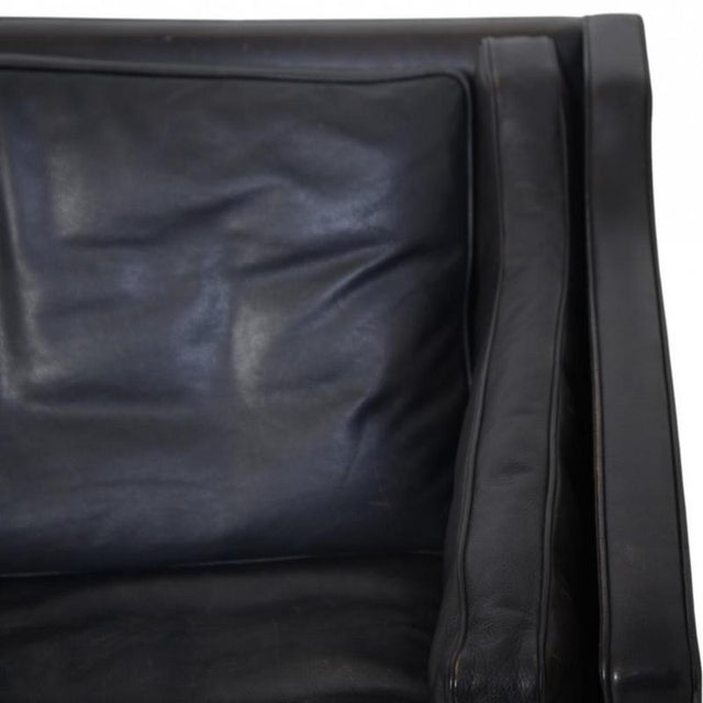 2212 2-Seater Sofa in Black Leather by Børge Mogernsen, 1980s For Sale - Image 12 of 18