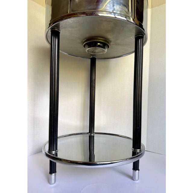 1930s Art Deco "Smokador" Chrome Smoking Stand/Side Table For Sale - Image 12 of 14