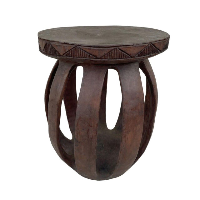 Vintage African Large Baga Stool Guinea-Bissau 19" H by 13" W For Sale In New York - Image 6 of 6