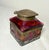 Antique Carl Stolzle Austrian Art Nouveau Red Glass Bronze Writing Inkwell Jar For Sale - Image 15 of 18