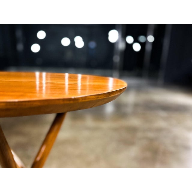 Sculptural Three-Legged Side Table in Ivory Wood, Brazilian Modern, 1950s For Sale - Image 10 of 15