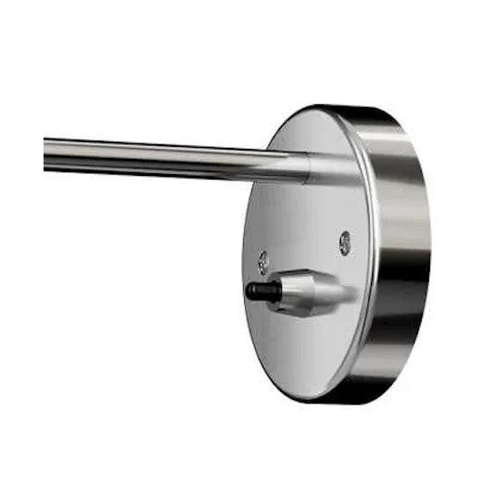 Mid-Century Modern Arne Jacobsen Aj Wall Light for Louis Poulsen in Stainless Steel For Sale - Image 3 of 4