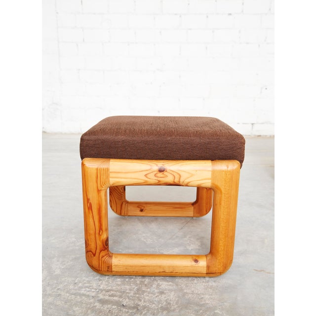 1970s Set of Danish Modern Pine Armchair & Ottoman by C. F. C. Silkeborg from CFC Silkeborg, 1970s For Sale - Image 5 of 16