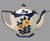 Antique Hexagonal Hand Painted Floral Japanese "Moriyama" Tea Pot For Sale - Image 4 of 9