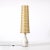 Mid-Century White Glazed Ceramic Table Lamp With Monumental Spun Resin Shade For Sale - Image 9 of 16