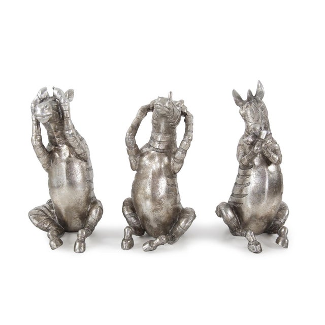 Silver Zuri the Zebra -Speak No Evil For Sale - Image 8 of 9