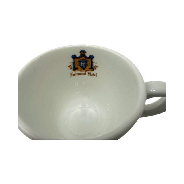 Ceramic Vintage Fairmont Hotel San Francisco Cup & Saucer For Sale - Image 7 of 11