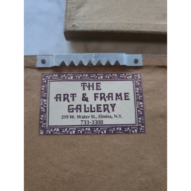 Set of Three Framed Asian Watercolors on Silk, Mid-20th Century For Sale - Image 9 of 9