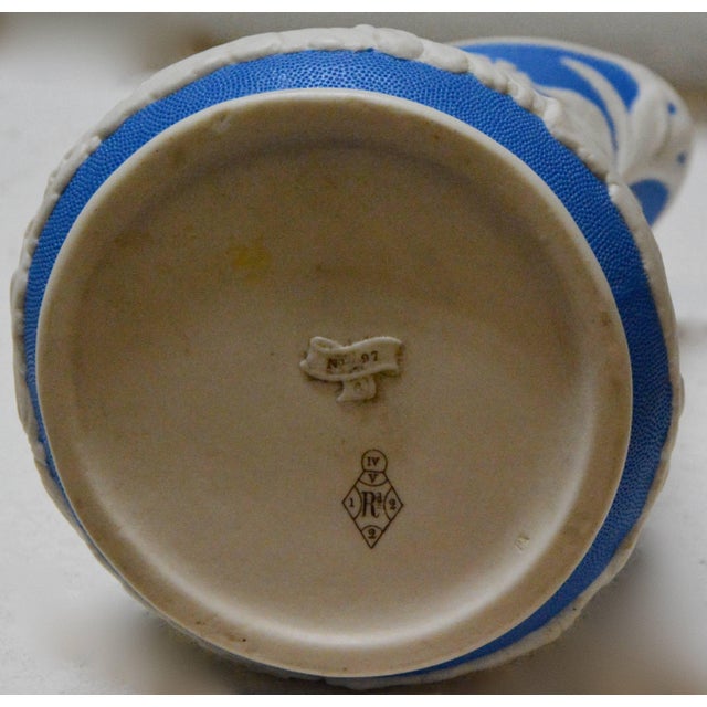 Blue and White Parian Ware Pitcher, Circa 1850s For Sale - Image 9 of 10
