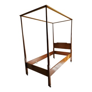 1960's Biggs Colonial Pencil Post Canopy Twin Bed, 2 Available For Sale