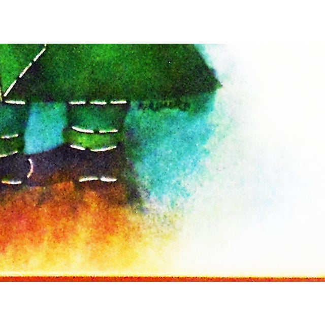 Abstract Mid 20th Century Yurdaer Altintas Lithogrph, "Lokmali Bok Ana" For Sale - Image 3 of 4