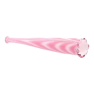 Circa 1850 Loop Glass Cheroot Holder, Ruffled Rim England