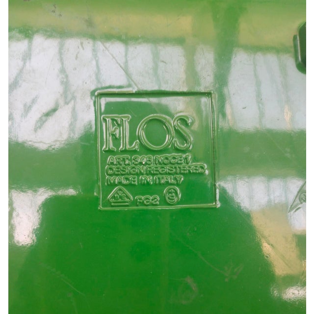 Metal Green Floor Table Lamp Noce by A.Castiglioni for Flos, 1970s For Sale - Image 7 of 12